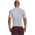 thumbnail image 2 of Under Armour Mens HeatGear Compression Short-Sleeve T-Shirt Mod Gray 011/Black Large, 2 of 6