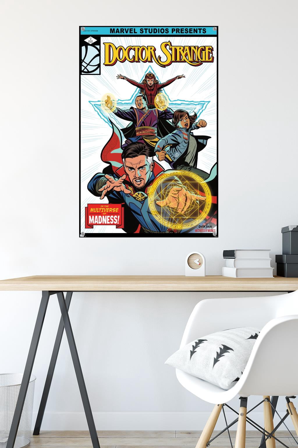 Marvel Doctor Strange in the Multiverse of Madness - Pose Wall Poster with Pushpins, 22.375" x 34"