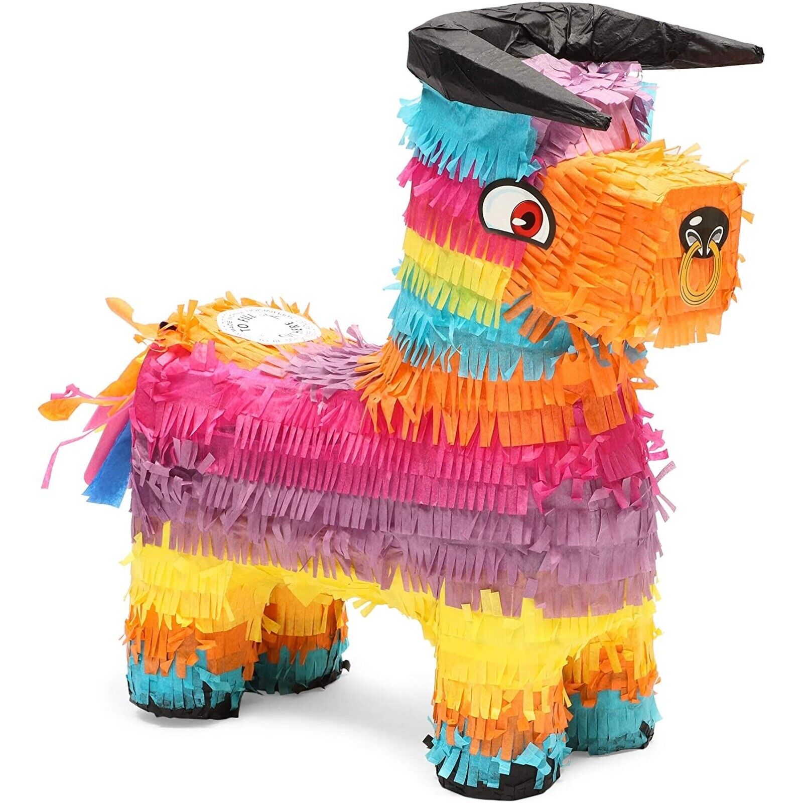 Small Bull Pinata for Kids Fiesta Birthday Party, 14.5 x 12 x 4.8 In