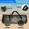 thumbnail image 4 of GSE Games & Sports Expert Large Mesh Duffel Bag with Zipper. Sport Equipment Scuba Bag for Sport Balls, Team Practice, Swimming Gear, Diving, Rafting, Water Sports - Black, 4 of 7