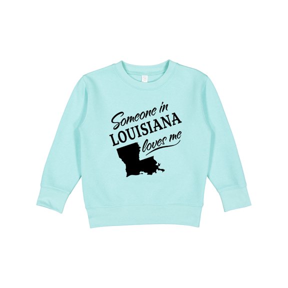Inktastic Someone in Louisiana Loves Me Toddler Sweatshirt