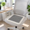 thumbnail image 1 of Funda asiento acolchada con , cojín universal multiusos para asiento, almohadilla para sillas oficina, vehículos y camiones. Negro, 1 of 8
