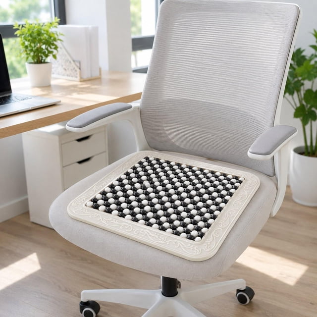 Funda asiento acolchada con , cojín universal multiusos para asiento, almohadilla para sillas oficina, vehículos y camiones. Negro