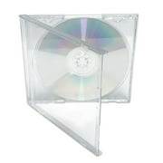 10/50/100Pcs 0.2in Thickness Slim Single Clear PP Poly CD Case Blank Disc Replacement Cover Plastic, CD Storage Case