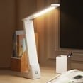 thumbnail image 3 of LED Desk Lamp - Minimalist Office Desk Lamp - Rechargeable Lamp with Bed, Study, and Work Desk Light Modes - Portable Table Desk Lamp for Back to School and Work from Home Setup - Pink,white, 3 of 9