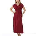 thumbnail image 4 of Efsteb Womens Maternity Dress Round Neck Breastfeeding Dress Casual Maternity Clothes Stretchy Pregnancy Comfy Sleeveless Solid Color Tank Dress（Wine,XL）, 4 of 6