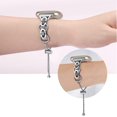 thumbnail image 4 of REQO Bling Diamond Bracelet Compatible with Fitbit Versa 4/Sense 2,Metal Classy Bands Stainless Steel Wrist Bands Waterproof Strap for Fitbit Versa 4 Band for Women, 4 of 5