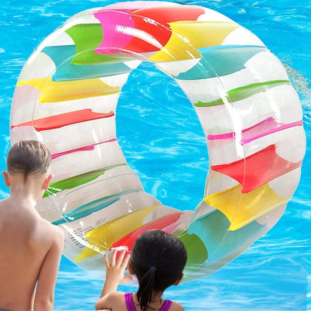 Flotador inflable de la piscina de la playa de la rueda del agua para el juego de la hierba del patio del césped 165cmx80cm