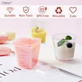 thumbnail image 3 of 360 Pack 5oz 6oz Dessert Cups with Lids and Spoons, 3 Styles Clear Plastic Appetizer Cups Disposable Party Mini Parfait Cups for Serving Fruit Trifle Mousse Ice Cream and Pudding Dessert Cups, 3 of 7