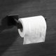 thumbnail image 3 of Portarrollos de papel higiénico negro mate montado en la pared Soporte de papel higiénico de acero inoxidable 304 para baño, 3 of 3