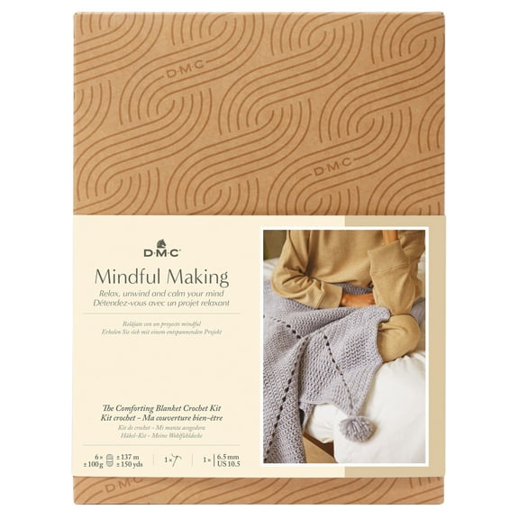 DMC Mindful Making Crochet Kit-Comforting Blanket