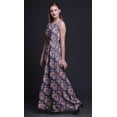 thumbnail image 5 of Bimba Floral Women Round Neck Printed Evening PartyÂ&nbsp;DressÂ&nbsp;Sleeveless Gown-Large, 5 of 6