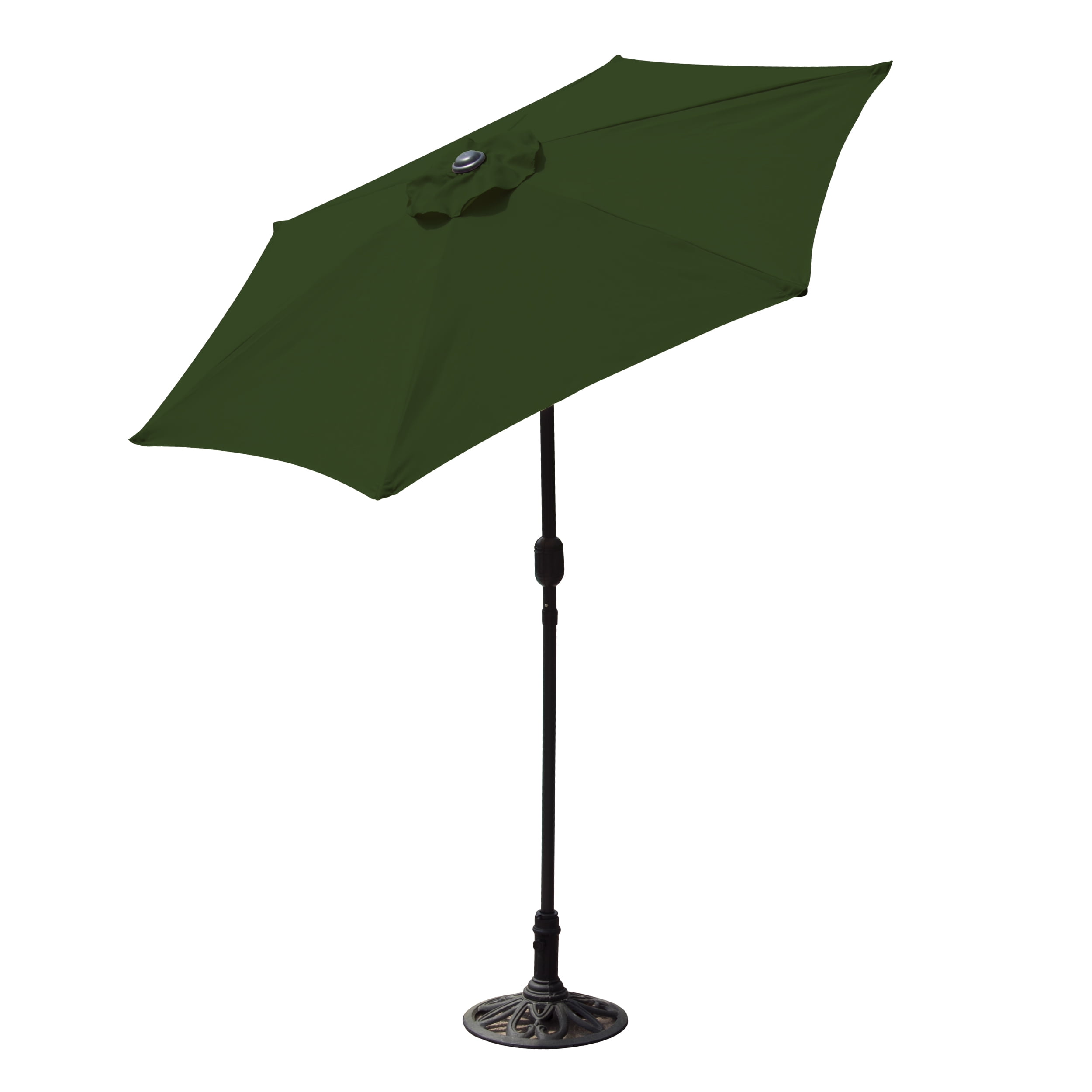 Budge 7ft Aluminum Patio Umbrella With Crank Lift And Tilt Function Walmart Com Walmart Com