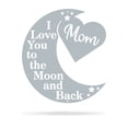 thumbnail image 3 of RealSteel "Love You to the Moon - Mom" Limited Edition Wall Art - Heartfelt Home Décor (30"/Black), 3 of 5