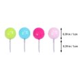 thumbnail image 2 of OULII 100Pcs Thumbtacks For Bulletin Board Assorted Color Ball Shaped Drawing Pin For Exhibition Use, 2 of 7