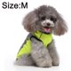 thumbnail image 2 of Ropa para perros, lindo abrigo cálido, suéter reflectante para perros, equipo de tracción para protección de espalda, verde fluorescente M, 2 of 5