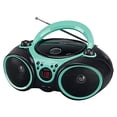 thumbnail image 2 of Jensen CD490 Teal Portable Boombox Sport Reproductor de CD estéreo con, 2 of 2