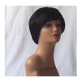 thumbnail image 3 of Peluca europea y americana, conjunto de cabello para damas, peluca de pelo rizado corto parcial negro, peluca de fibra química para damas JM, 3 of 5