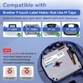 thumbnail image 2 of JJEAN-10pack M-K231 Label Tape Compatible with Brother P Touch M Tape M-K231S M231 MK231 M-231 12mm 0.47 Inch for Brother PTouch PT-M95 PT-65 PT-80 PT-70 PT-45 PT-90 Label Makers, Black on White, 2 of 4