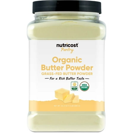 Nutricost Organic Grass-Fed Butter Powder (1.5 LB) - GMO-Free, Gluten-Free