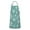 Turquoise Christmas Snowflake, variant on Turquoise Christmas Snowflake Apron-Garden Aprons for Women with Pockets-Cotton Linen Waterproof Kitchen Cooking Gardening Aprons Adjustable for Kitchen,Cooking,BBQ and Salon 32"x27"