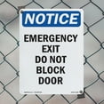 thumbnail image 4 of Emergency Exit Do Not Block Door OSHA Notice Aluminum Sign 14 Inch x 10 Inch - 10 Pack, 4 of 8