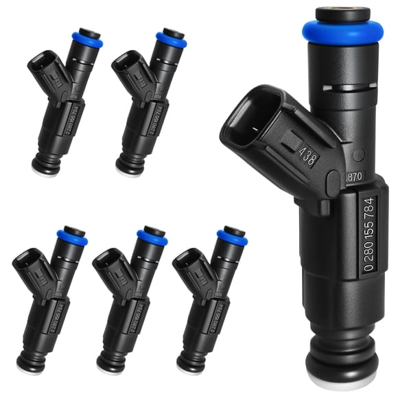 Juego de 6 Inyectores de Combustible SeyPon para Motores V6 Jeep Dodge