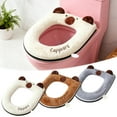 thumbnail image 1 of Funda para asiento de inodoro capibara - Accesorio suave y acogedor para el baño con cremallera para comodidad y fácil limpieza, 1 of 4