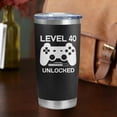 thumbnail image 6 of 40th Birthday Gifts Men Women for Him Her 40 Years Old Funny Birthday Gifts Idea Level 40 Unlocked 20oz Tumbler Cup, 6 of 6
