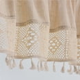 thumbnail image 2 of MAWCLOS Demi-Rideaux de Cuisine Filtrant la Lumière Rideaux de Fenêtre Déco Moderne Court Rideau Poche pour Tringle Niveau Texturé Crochet Classique Abricot L:29"x H:35 Pouces, 2 of 6