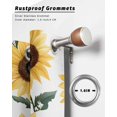 thumbnail image 6 of nqOlkjepod Outdoor Curtains for Patio Waterproof, Yellow Sunflower Outdoor Privacy Panels Grommet, Summer Floral Farmhouse Blackout Outside Curtains for Porch/Cabana/Pergola 54"x108", 2 Panels, 6 of 8