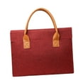 thumbnail image 3 of EHJRE Briefcase for Men Women Business Wear Resistant Lightweight Stylish Oxford Cloth 34x26x4 cm Red, 3 of 9