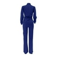 thumbnail image 7 of Mother of The Bride Pant Suits Women Clothes Sports Fashion Two Piece Pants Pocket Set Tracksuits Women's Clothing Sets Wedding Pant Suits for Women Elegant Pinstripe Pantsuit Women Womens Dressy Romp, 7 of 7