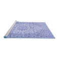 thumbnail image 2 of Ahgly Company Machine Washable Indoor Rectangle Medallion Blue Traditional Area Rugs, 7' x 10', 2 of 4