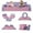 Pink, variant on PAPROOS Kids Sofa Couch 10PCS, DIY Creative Modular Kids Play Couch, PU Leather Toddler Couch Sofa, Convertible Kid Couch with Foam for Toddlers, Infants, Kids, Pre-school, Pink