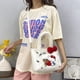 thumbnail image 3 of Bolsa de felpa Kawaii Sanrios de 5 estilos, 26cm, Kuromis My Melodies Cinnamorolls, bolsos de Anime, mochila rellena de Hello KT Kitties, 3 of 4