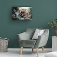 thumbnail image 4 of Canvas Wall Art - Momart 'Wild Life Of Predators In Watercolor 1' Wall Art for Living Room, Bedroom, or Office Décor by Trademark Fine Art - 24 x 16 Inches, 4 of 4
