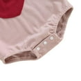 thumbnail image 4 of Xmarks Unisex Newborn Baby Valentines Day Outfit Strap Sleeveless Heart Corduroy Romper Suspender Onesie Overalls Jumpsuit 0-18M, 4 of 7