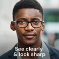 thumbnail image 2 of Reading Glasses for Men Readers Mens Stylish Blue Light Blocking Computer Eyeglasses, 2 of 6