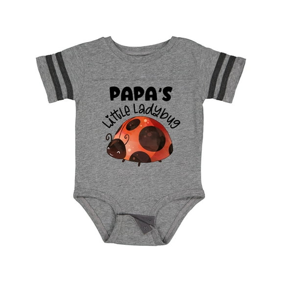 Inktastic Papa's Little Ladybug Boys or Girls Baby Bodysuit