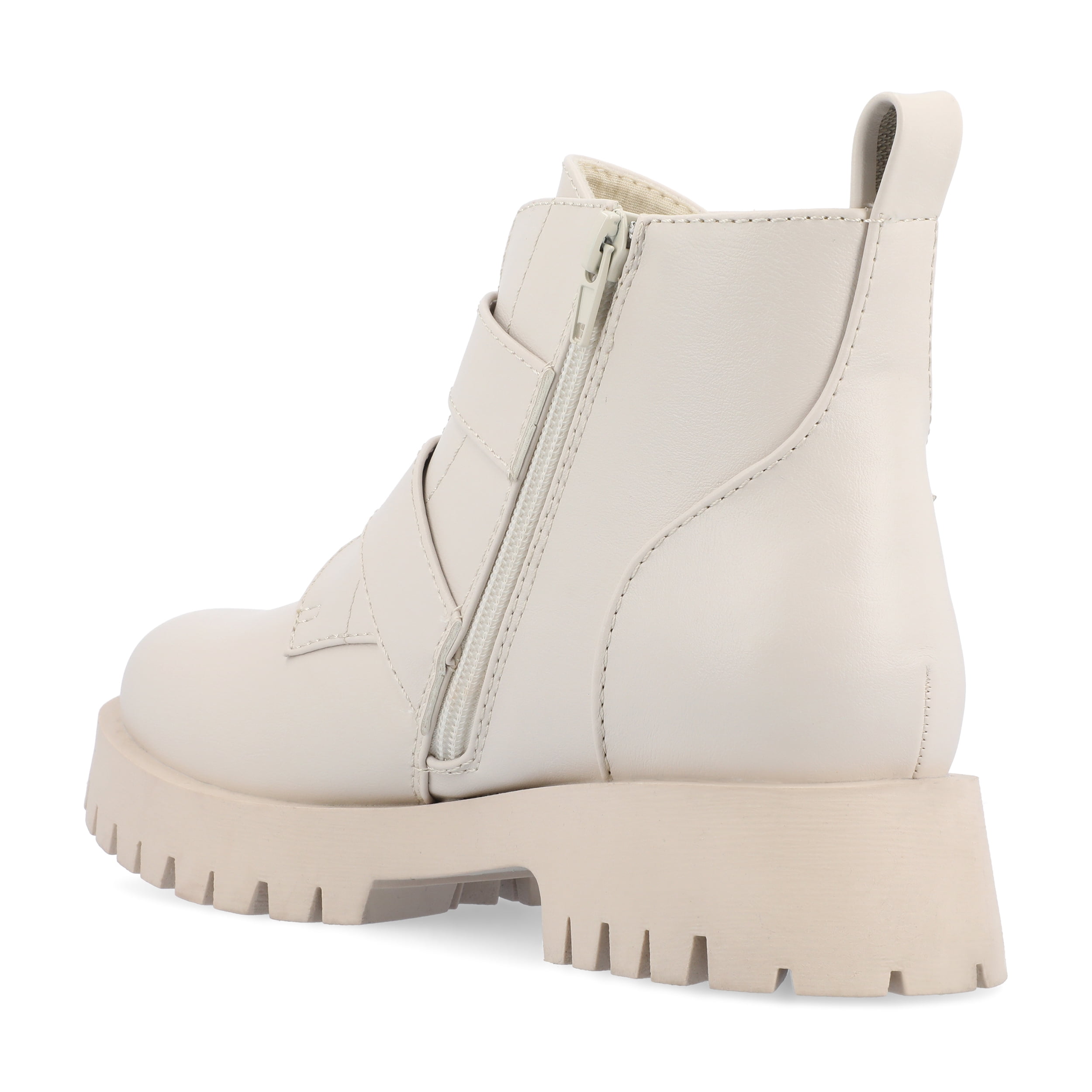 Journee Womens Maebry Treaded Outsole Round Toe Booties