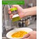 thumbnail image 5 of 2 uds dispensador de jabón cepillo cocina lavavajillas sartén fregadero cepillo de limpieza verde, 5 of 5
