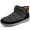 Gray, variant on LongBay Mens Bootie Slippers with Memory Foam Indoor Outdoor Warm House Shoes Sport Lounge Camping Boots