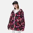 thumbnail image 3 of Balery Various pink and red Bow knots Sudadera ligera de manga larga con capucha y protección solar UPF 50+ para hombre y mujer, ideal para pesca y running-Large, 3 of 7