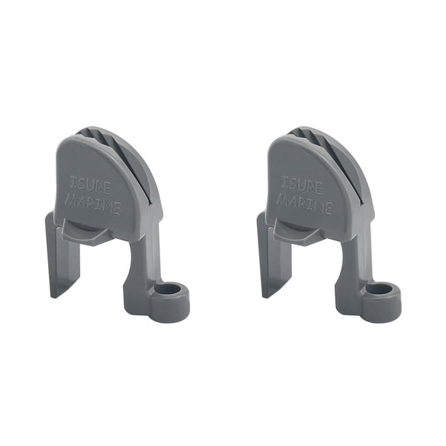 Kenally Clips para guardabarros, tacos de riel ajustables duraderos a prueba de herrumbre, prácticos soportes de suspensión para Gris 2piezas