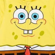 SpongeBob SquarePants Newborn Baby Boys Zip Up Cosplay Costume Coverall Newborn to Big Kid