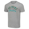 thumbnail image 2 of Men's Starter  Heather Gray Miami Dolphins Half Ball Team T-Shirt, 2 of 3