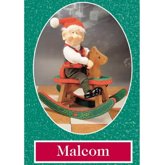 15" Zims The Elves Themselves Malcolm and Horse Collectible Christmas Elf Figure