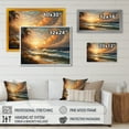 thumbnail image 4 of Designart "Orange And Green Seaside Serenity III" Beach Wall Art For Kitchen, 4 of 5