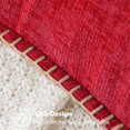 thumbnail image 2 of Fundas de almohada decorativas MIULEE, 61 x 61 cm, chenilla roja, paquete de 2, 2 of 6
